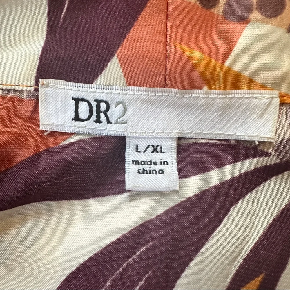 DR2 Multi-Color Abstract Floral Kimono - Picture 7 of 8